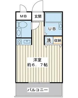 ペアハウス浦安【2階】の間取り
