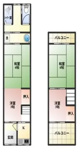 大阪府門真市月出町【一戸建】の間取り