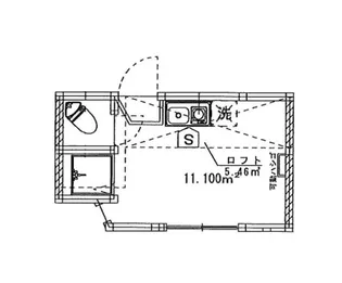 神奈川県横浜市鶴見区朝日町1【アパート】の間取り