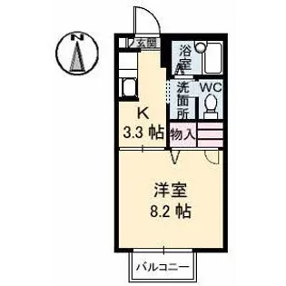 イーストレイク【2階】の間取り