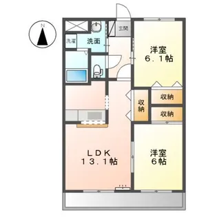 グリーンパークII【2階】の間取り