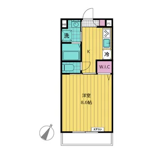 IL VIALE【7階】の間取り