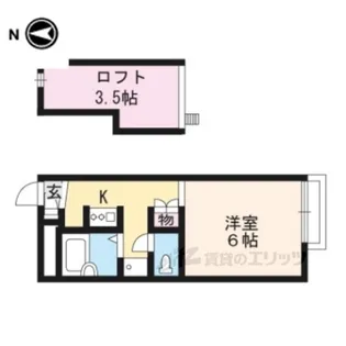 レオパレス武蔵【2階】の間取り