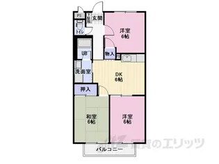 プチ・シャンブルいずみ1【1階】の間取り