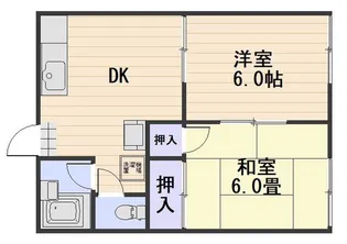 ヴィラ高島【2階】の間取り