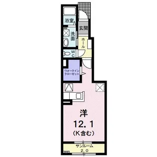 レクサス野村【1階】の間取り