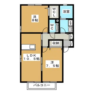 メゾン・ルピナ【1階】の間取り