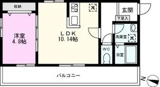 ウエストハイム備後西【3階】の間取り