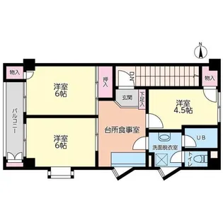 ホワイトプラム【2階】の間取り