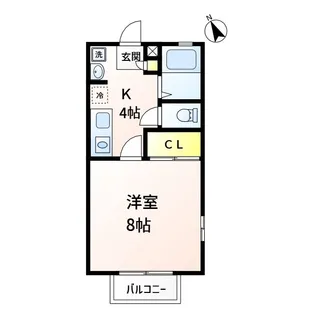 鹿児島県姶良市平松【アパート】の間取り