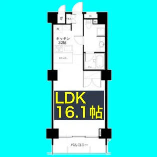 スクエア名駅南【4階】の間取り