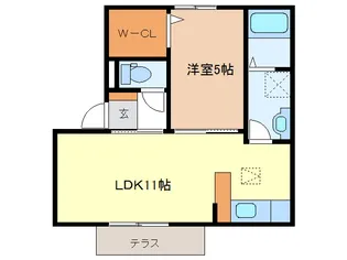 Bush W【1階】の間取り