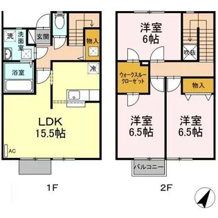 栃木県宇都宮市ゆいの杜8【一戸建】の間取り