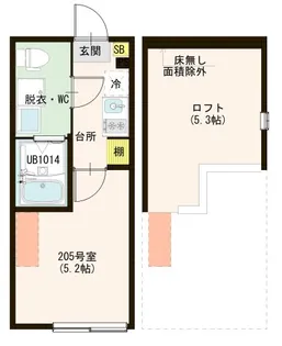ハーモニーテラス東四つ木V【2階】の間取り
