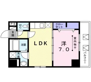 東京都中央区月島1【マンション】の間取り