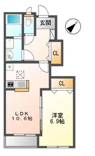 コンフォース【1階】の間取り