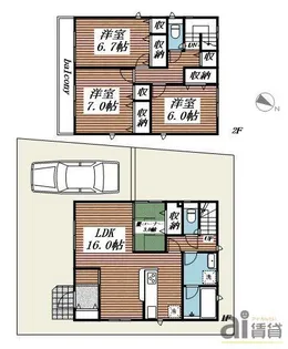 埼玉県川越市かし野台2【一戸建】の間取り