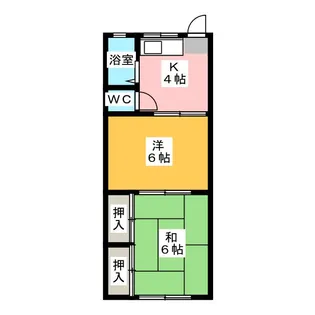 第2晴海ハイツ【2階】の間取り