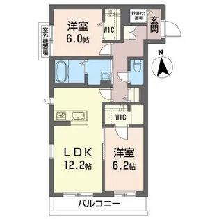 シャーメゾン リサイア【3階】の間取り