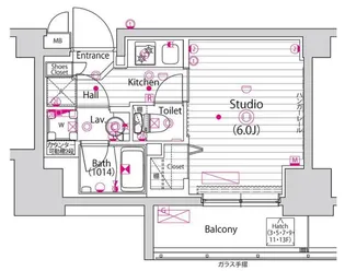 グランド・ガーラ立川【3階】の間取り