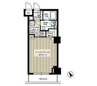 パークルージュ赤坂檜町【5階】の間取り