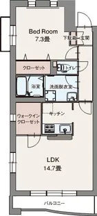 プレミアムコートみなみ野II【2階】の間取り