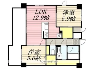 福岡県福岡市南区清水3【マンション】の間取り