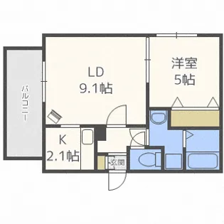プレスタール【3階】の間取り