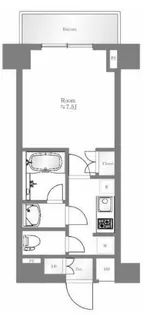 ハーモニーレジデンス両国ウォーターフロント【5階】の間取り
