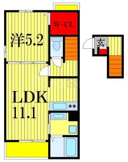 千葉県市川市柏井町1【アパート】の間取り