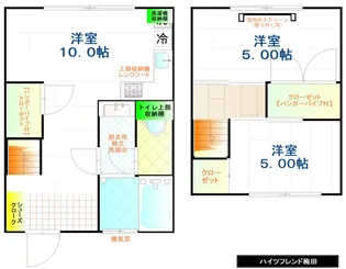 ハイツフレンド梅田【1階】の間取り