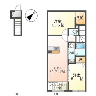Lapis 水戸内原【2階】の間取り