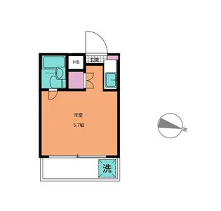 サンフル中野富士見町【1階】の間取り
