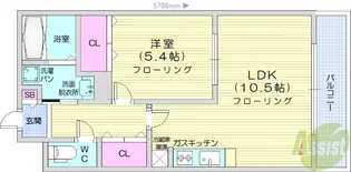 Atlas【3階】の間取り