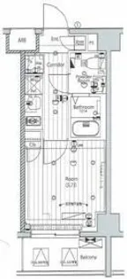 メイクス武蔵小杉II【2階】の間取り