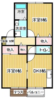 ソレイユS【1階】の間取り