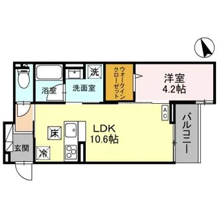 Re TORISIA南大通り【3階】の間取り