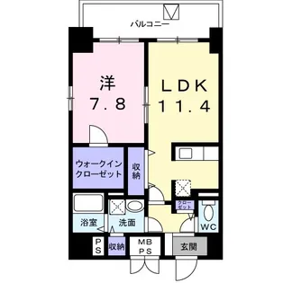 東京都港区新橋4【マンション】の間取り