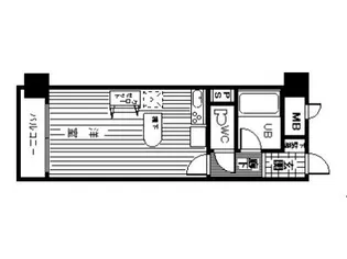 サニークレスト南林寺407号【4階】の間取り