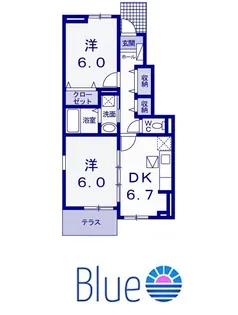 神奈川県茅ヶ崎市みずき1【アパート】の間取り