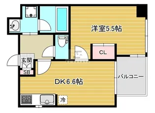 ルアンジュ本町【4階】の間取り
