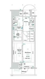 ARKMARK南千住レジデンス【9階】の間取り