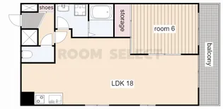 ル・ヴァン橘【4階】の間取り