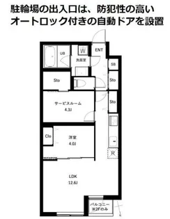 COEUR BLANC西荻窪の間取り