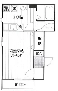 ハイム・ムサシノ【1階】の間取り