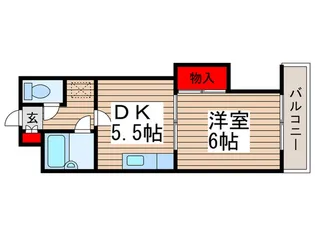 ベルシャトウ西浦和【1階】の間取り