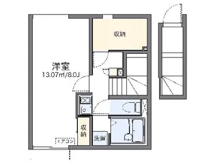 レオネクスト山崎 あずま橋【2階】の間取り