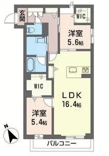 エスペランサ(シャーメゾン)【3階】の間取り