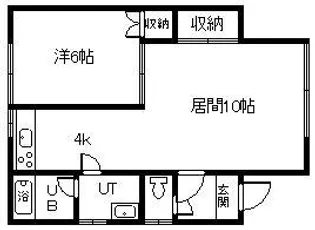 東旭都ハウス【2階】の間取り