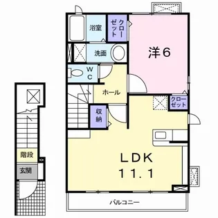 Rest Bell II【2階】の間取り